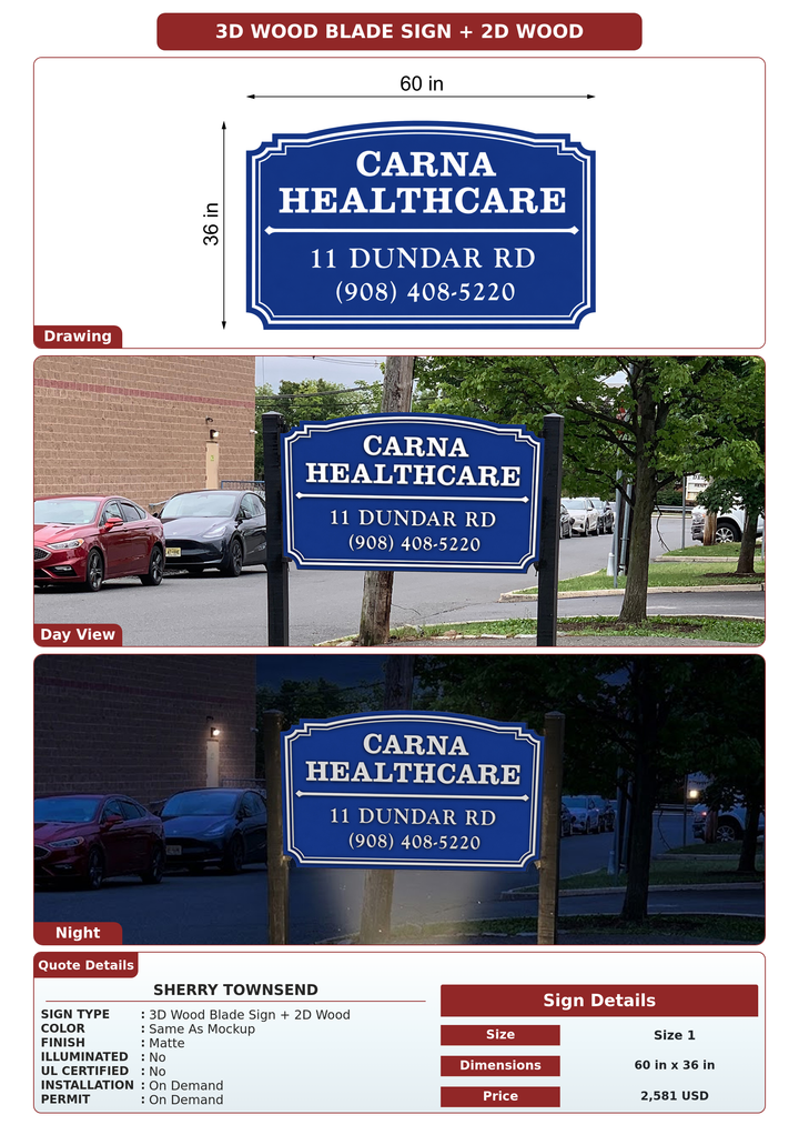 CUSTOM MOCKUP SIGN FOR Sherry Townsend