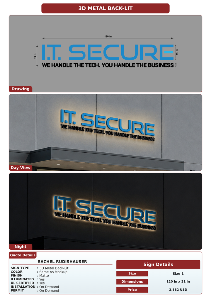 CUSTOM MOCKUP SIGN FOR Rachel Rudishauser
