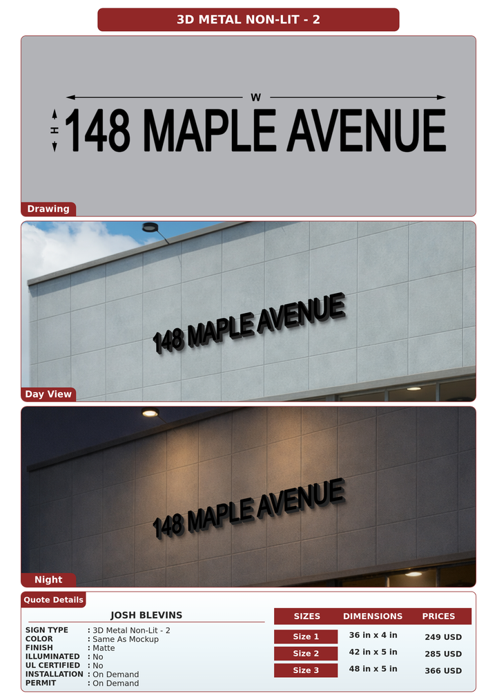 CUSTOM MOCKUP SIGN FOR Josh Blevins