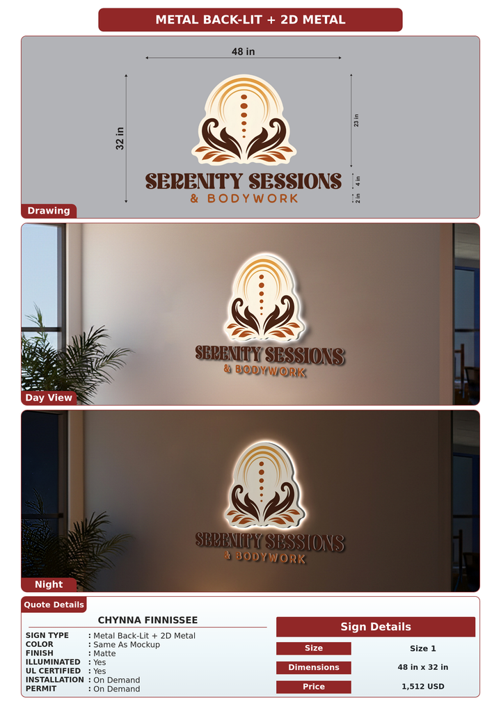 CUSTOM MOCKUP SIGN FOR Chynna Finnissee