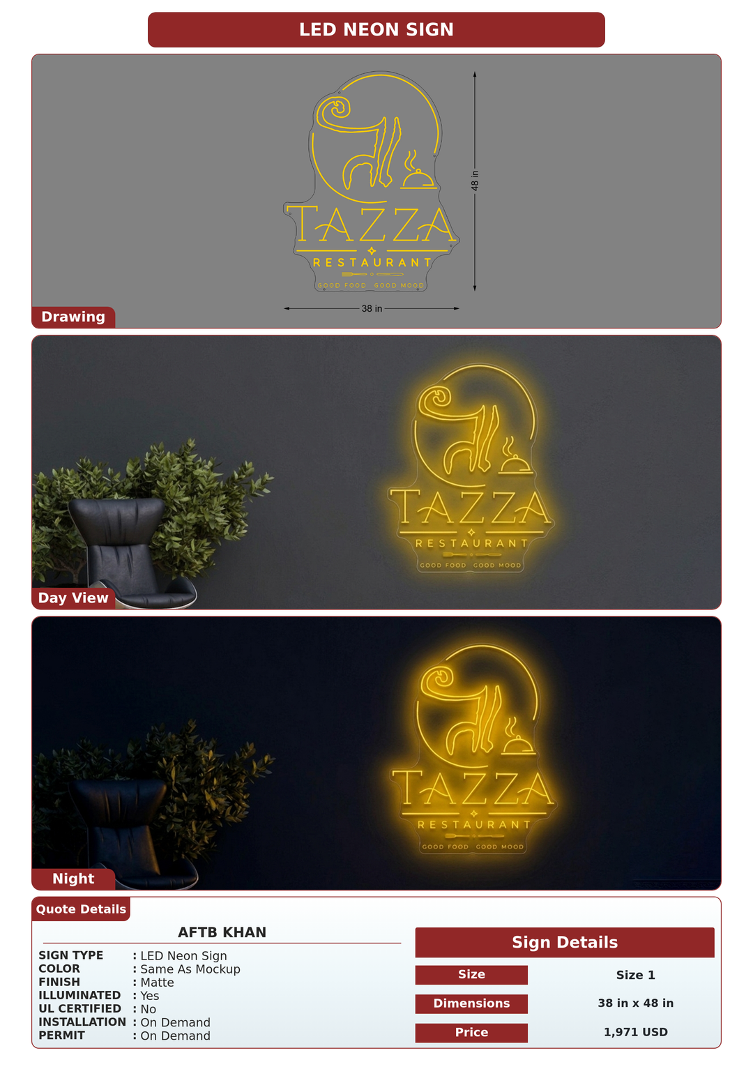 CUSTOM MOCKUP SIGN FOR Aftb khan