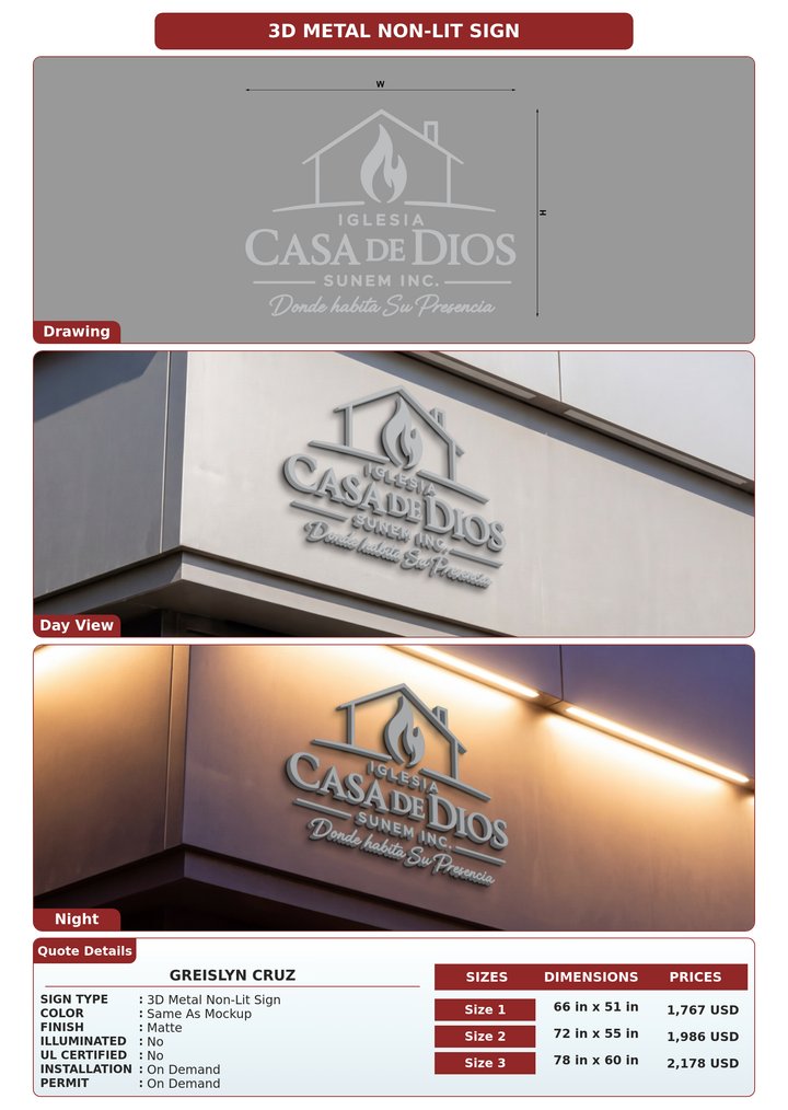CUSTOM MOCKUP SIGN FOR Greislyn Cruz