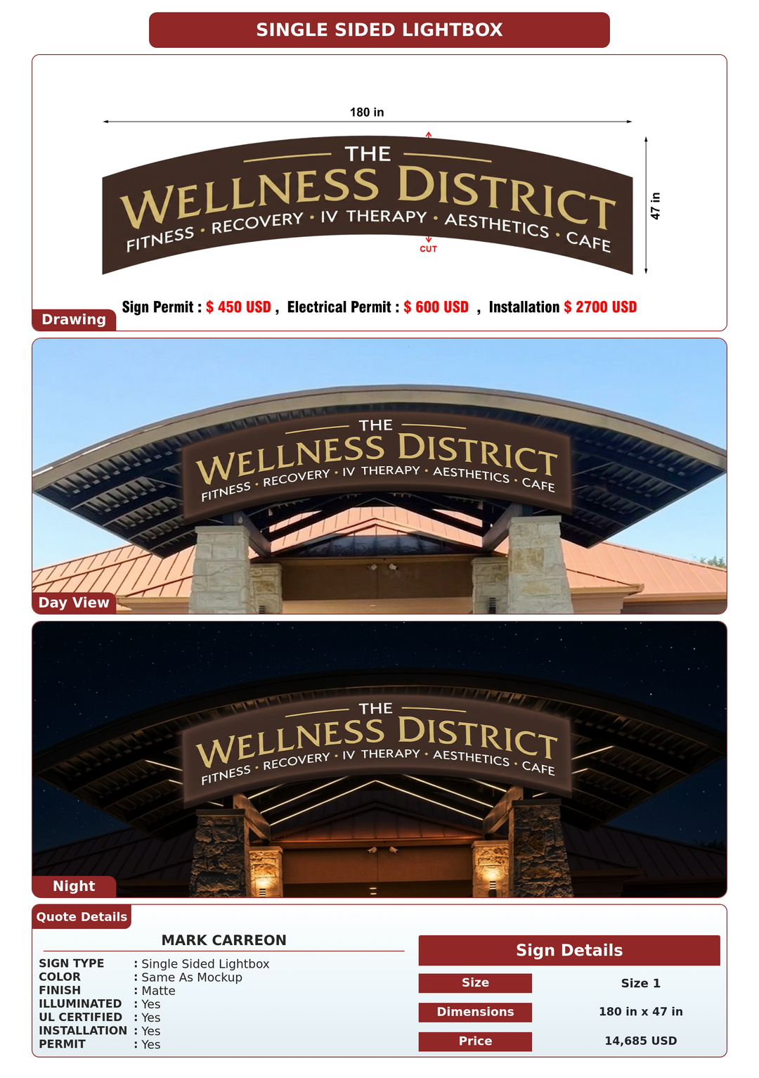 CUSTOM MOCKUP SIGN FOR Mark Carreon