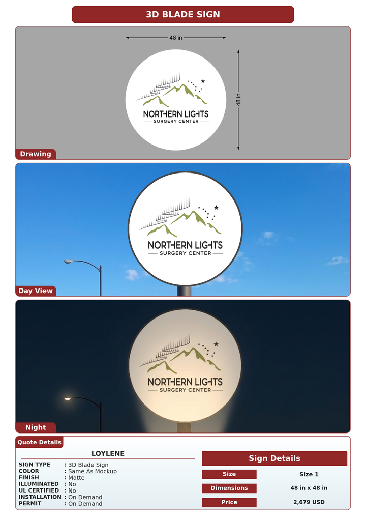 CUSTOM MOCKUP SIGN FOR Loylene