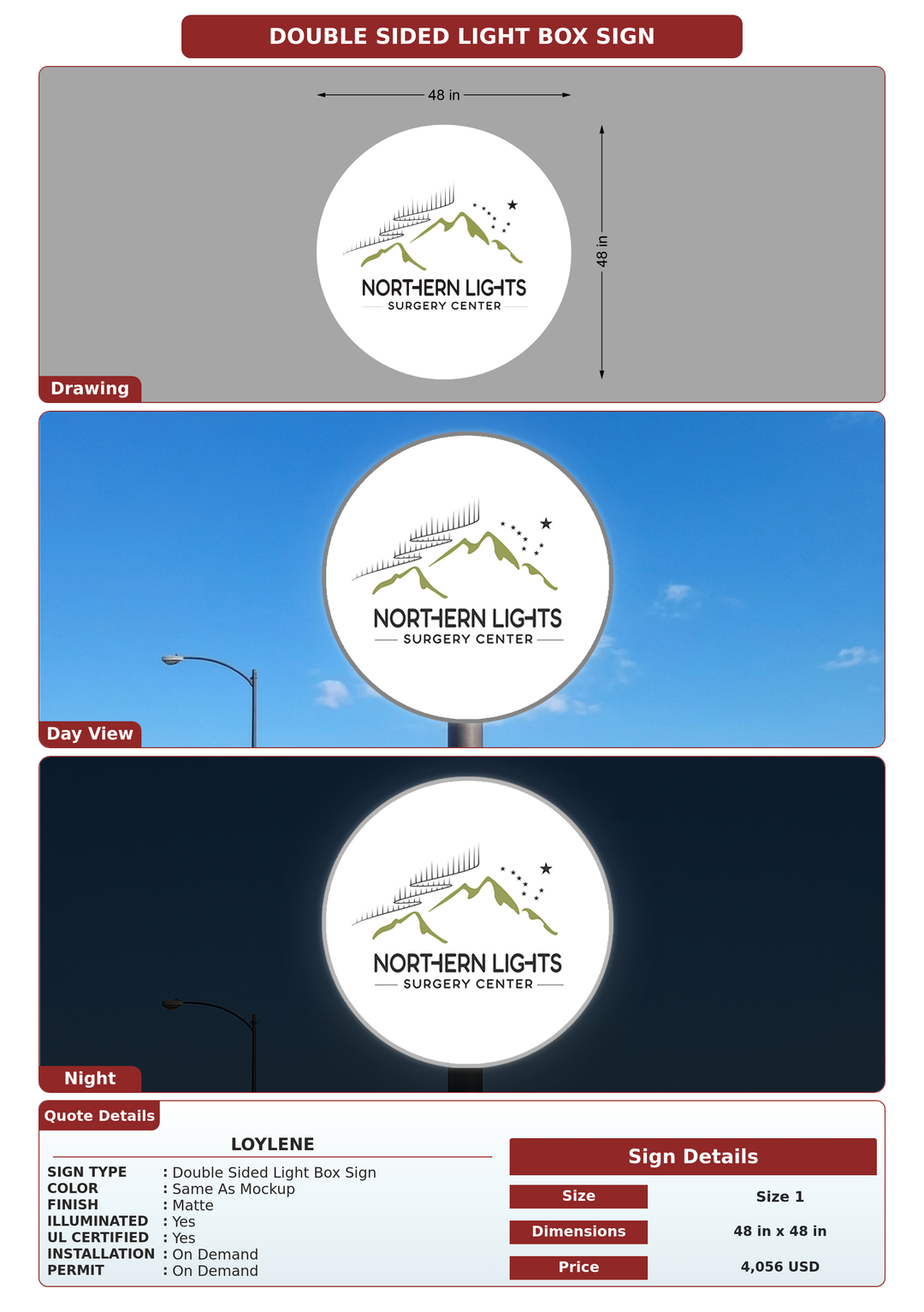 CUSTOM MOCKUP SIGN FOR Loylene