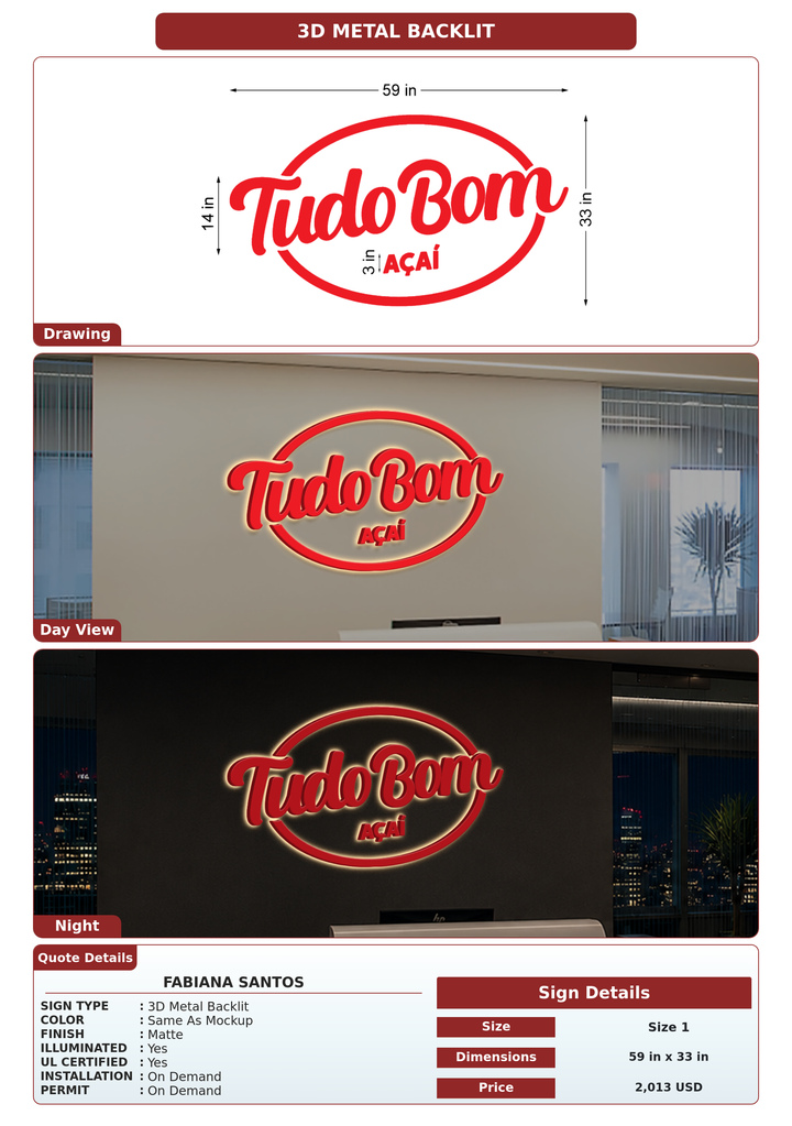 CUSTOM MOCKUP SIGN FOR Fabiana Santos