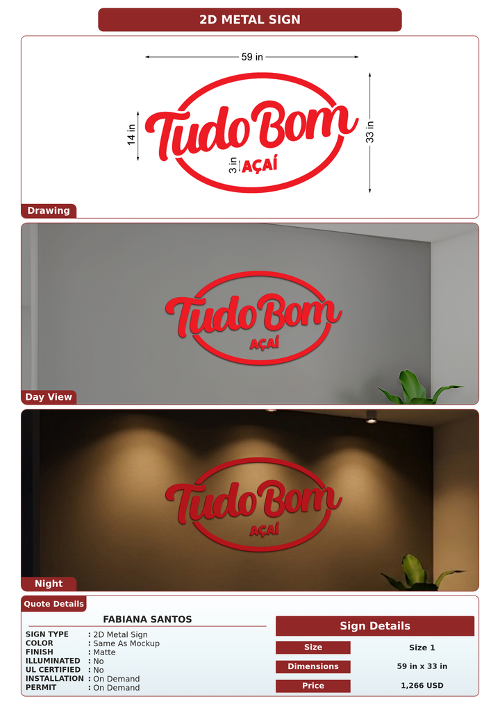 CUSTOM MOCKUP SIGN FOR Fabiana Santos