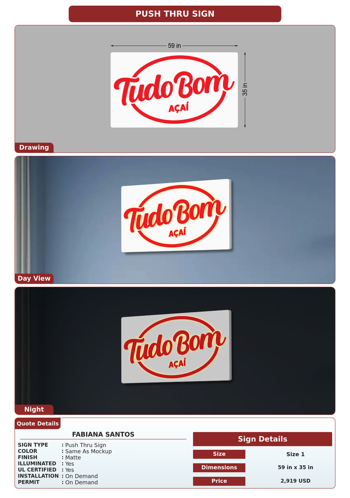 CUSTOM MOCKUP SIGN FOR Fabiana Santos