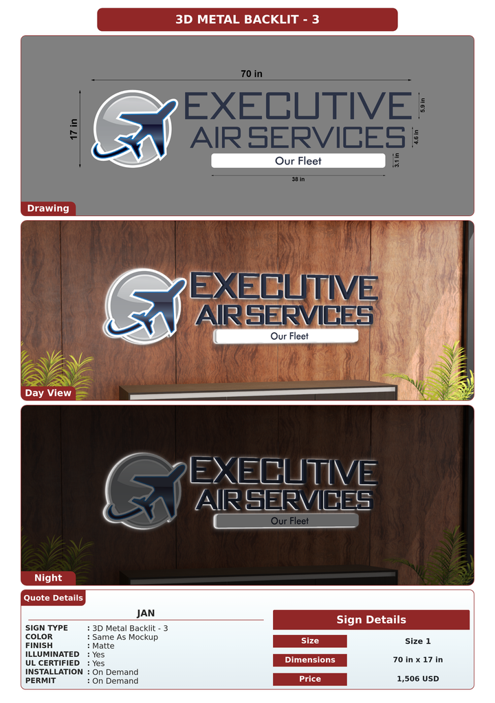 CUSTOM MOCKUP SIGN FOR Jan