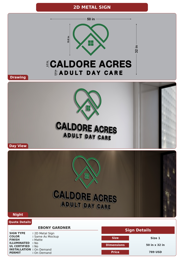 CUSTOM MOCKUP SIGN FOR Ebony Gardner