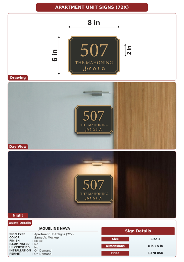 CUSTOM MOCKUP SIGN FOR Jaqueline Nava