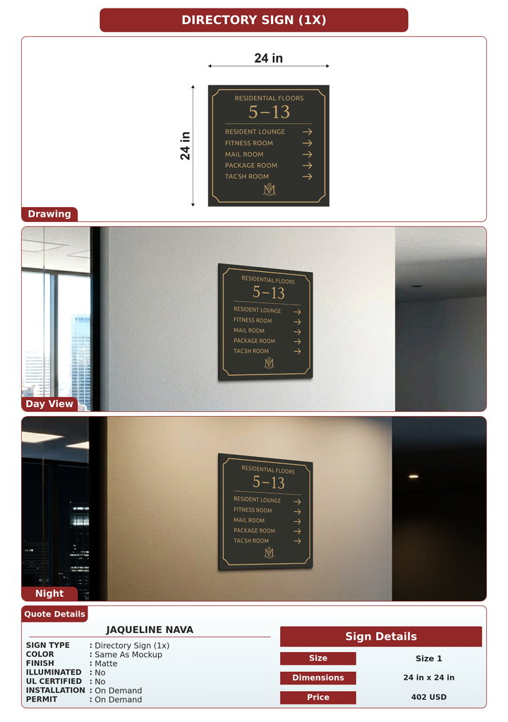 CUSTOM MOCKUP SIGN FOR Jaqueline Nava