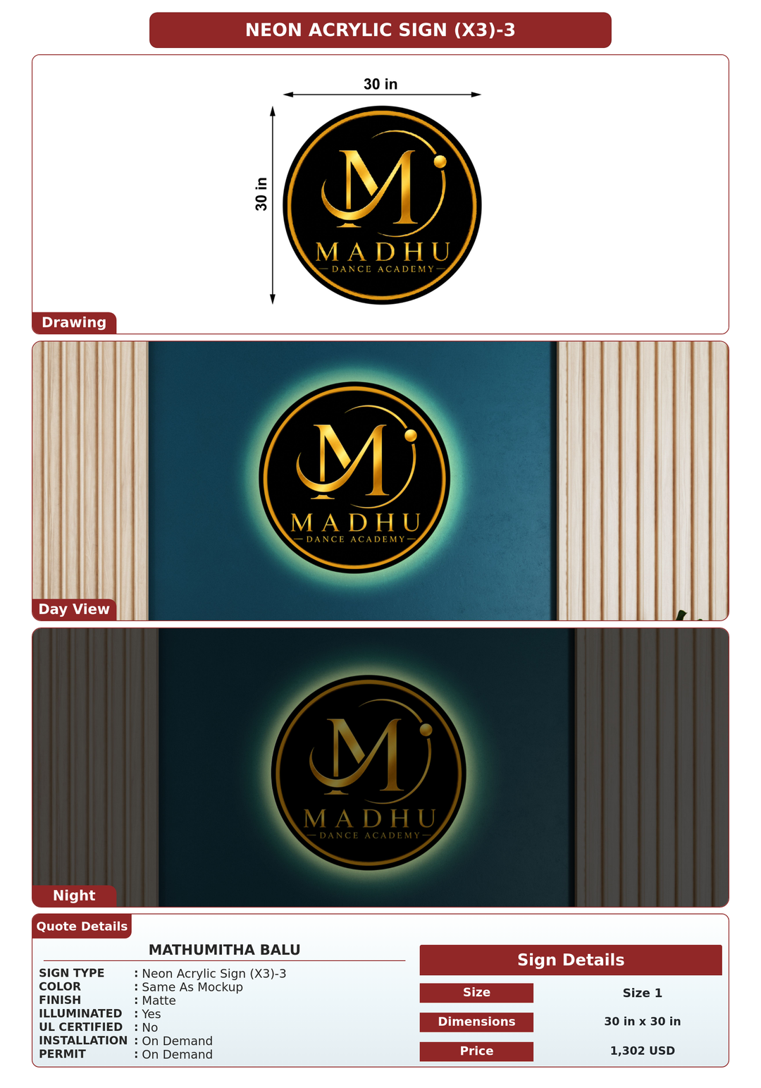 CUSTOM MOCKUP SIGN FOR Mathumitha Balu