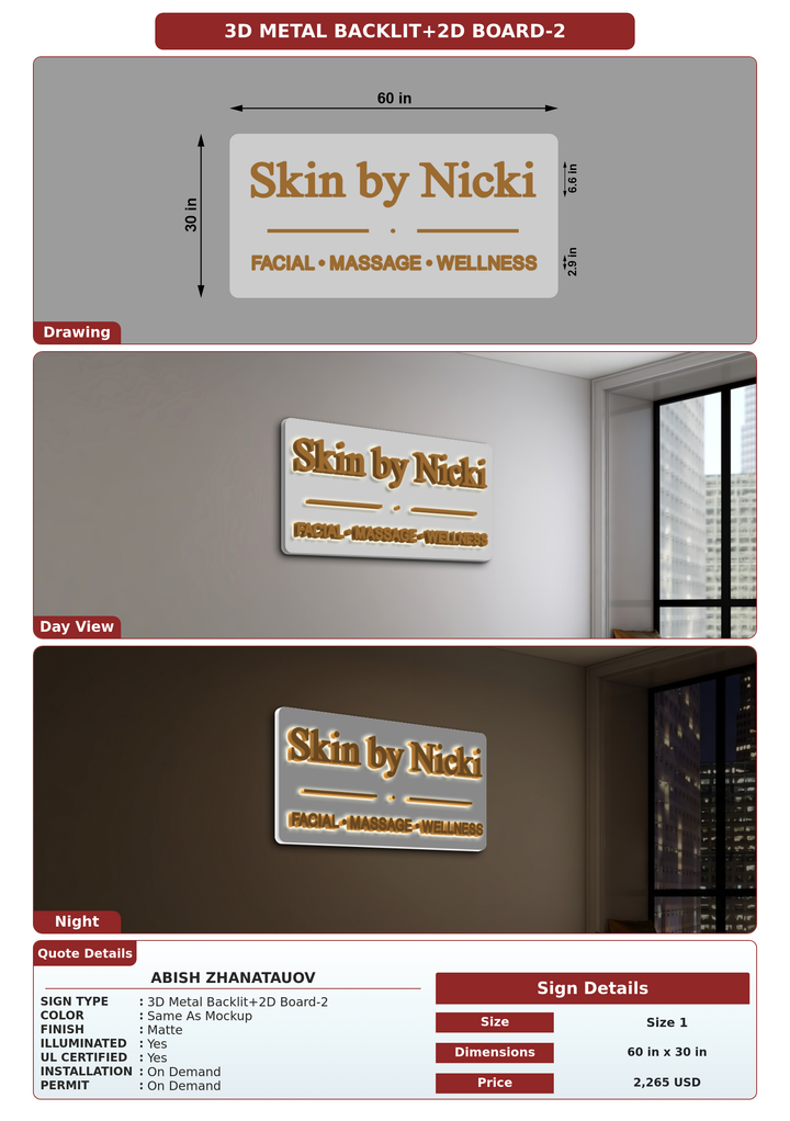 CUSTOM MOCKUP SIGN FOR Abish Zhanatauov