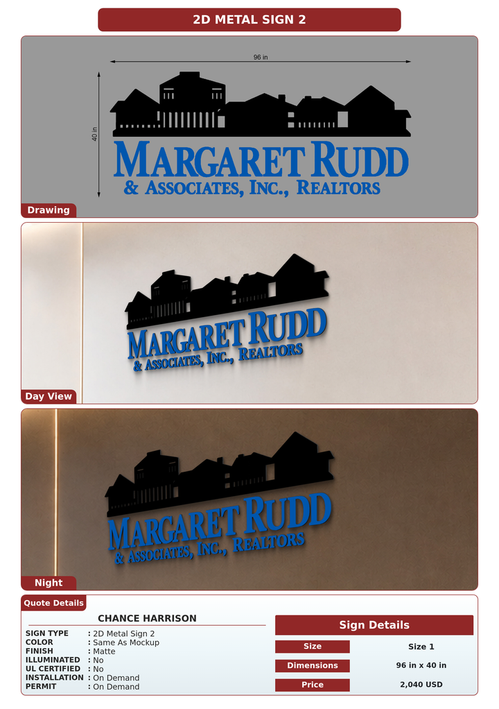 CUSTOM MOCKUP SIGN FOR Chance Harrison