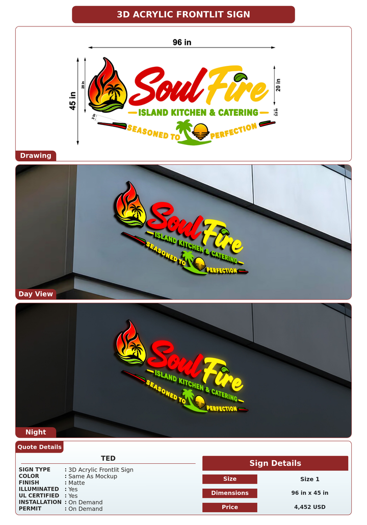 CUSTOM MOCKUP SIGN FOR Ted