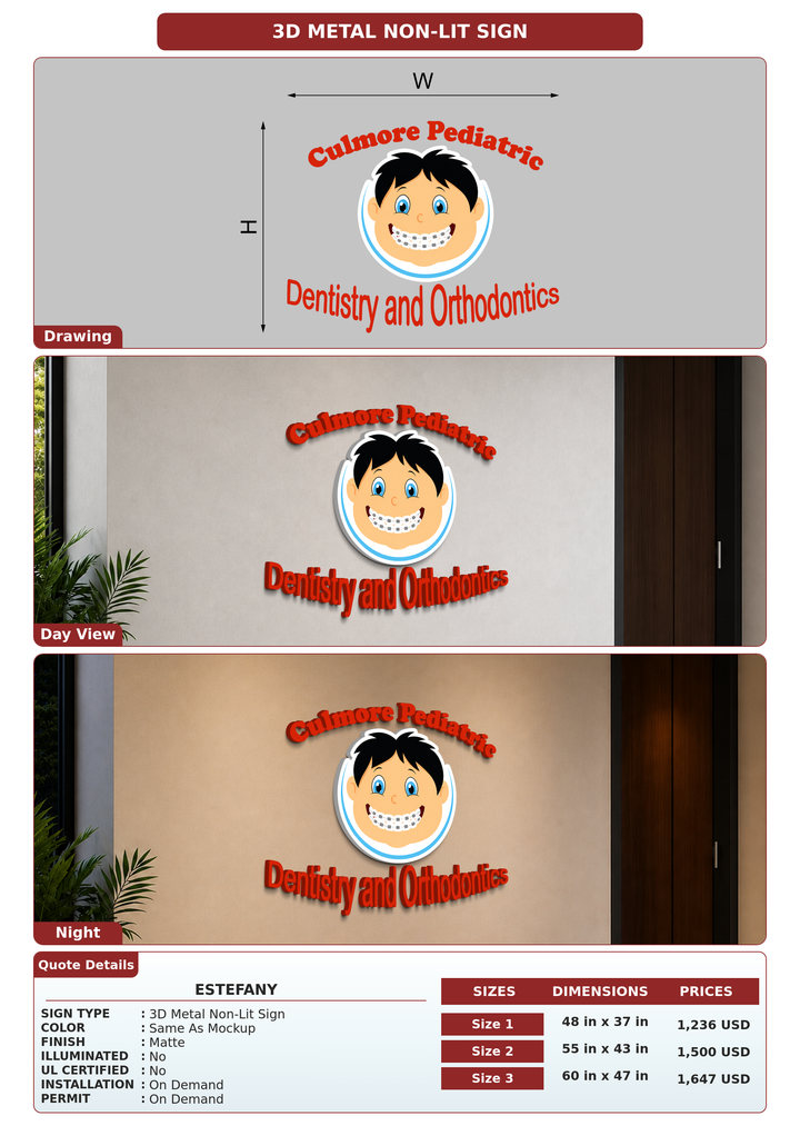 CUSTOM MOCKUP SIGN FOR Estefany