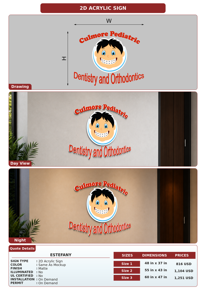 CUSTOM MOCKUP SIGN FOR Estefany