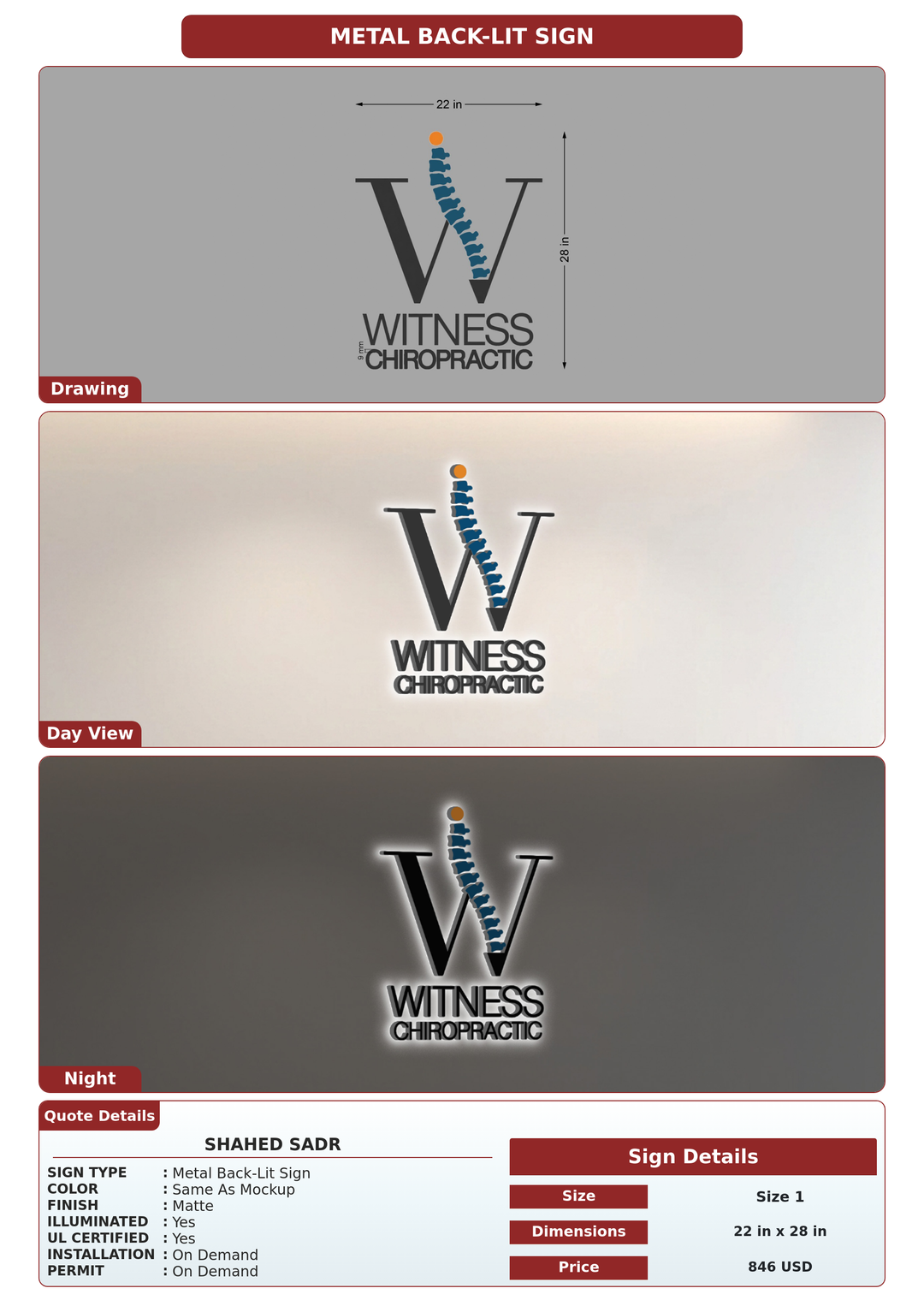 CUSTOM MOCKUP SIGN FOR Shahed sadr