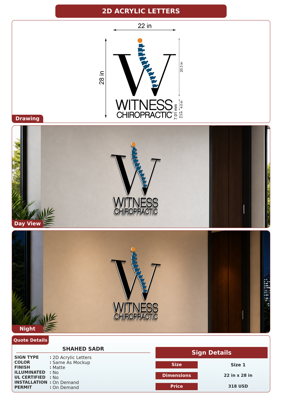 CUSTOM MOCKUP SIGN FOR Shahed sadr