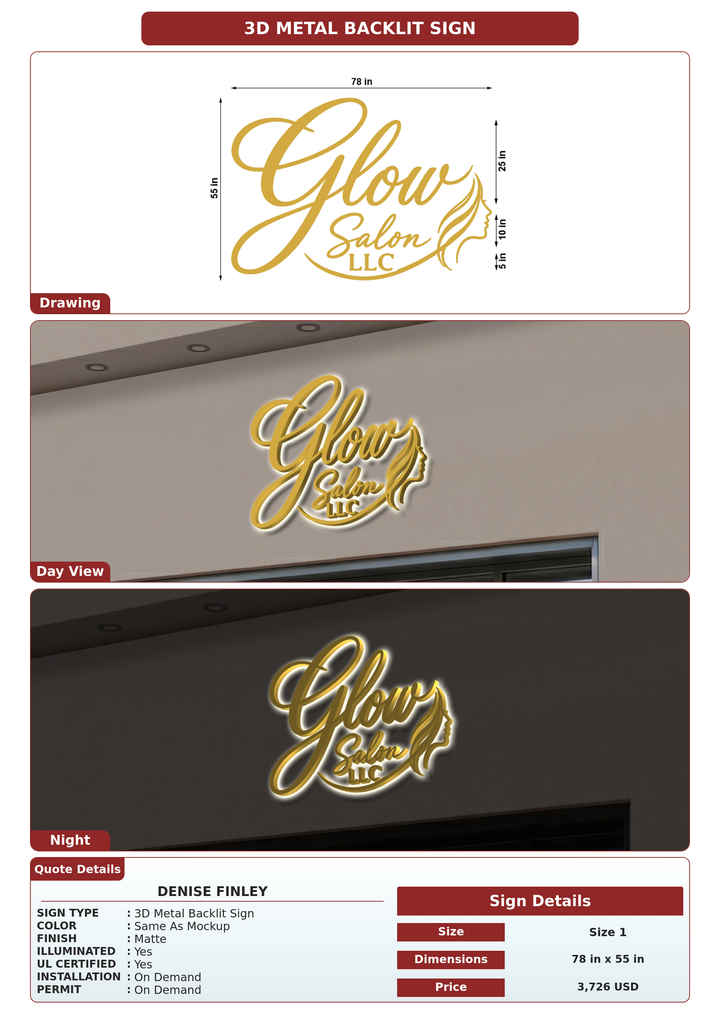 CUSTOM MOCKUP SIGN FOR Denise Finley