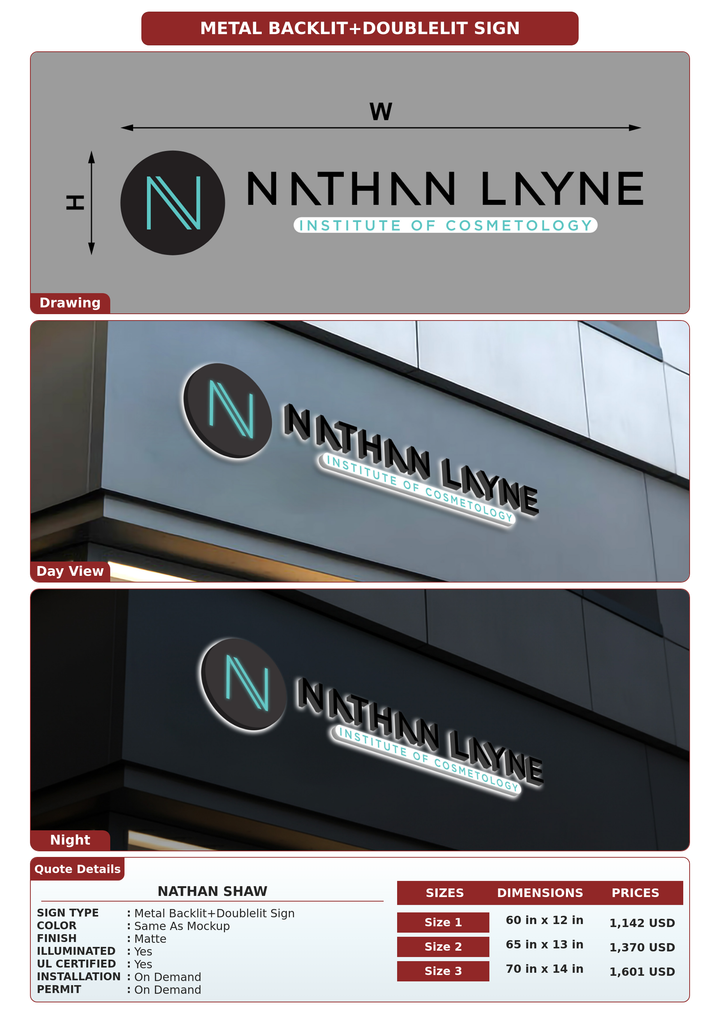 CUSTOM MOCKUP SIGN FOR Nathan Shaw