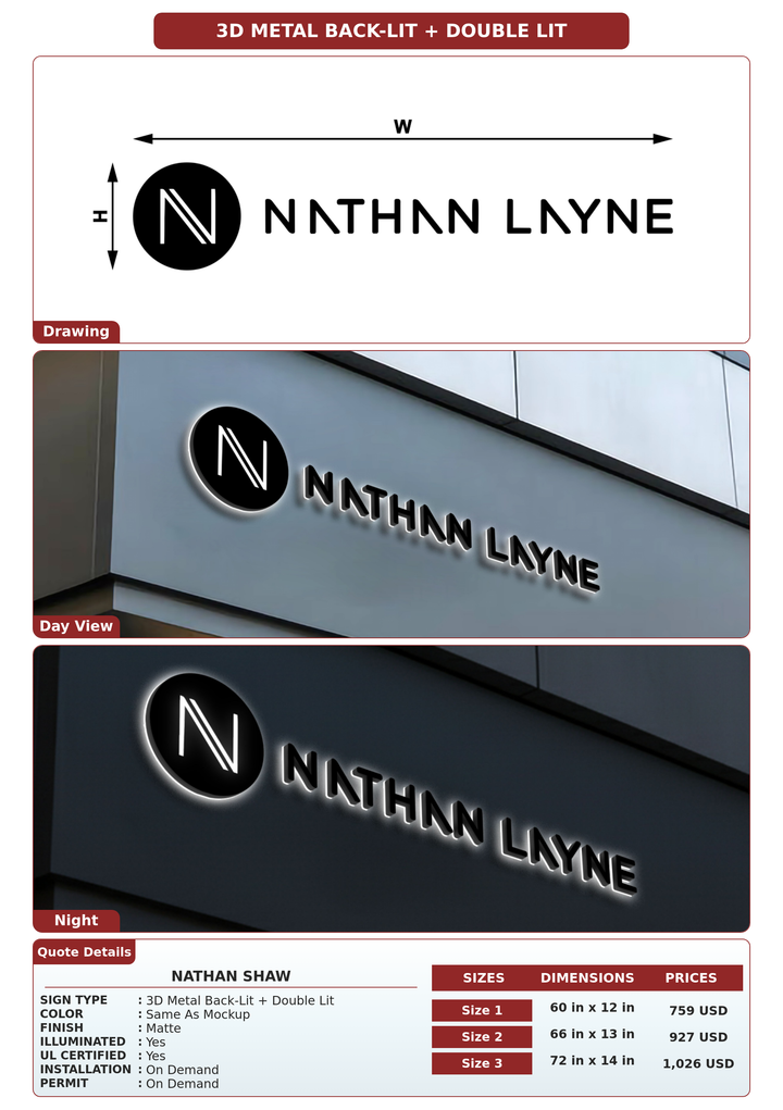 CUSTOM MOCKUP SIGN FOR Nathan Shaw