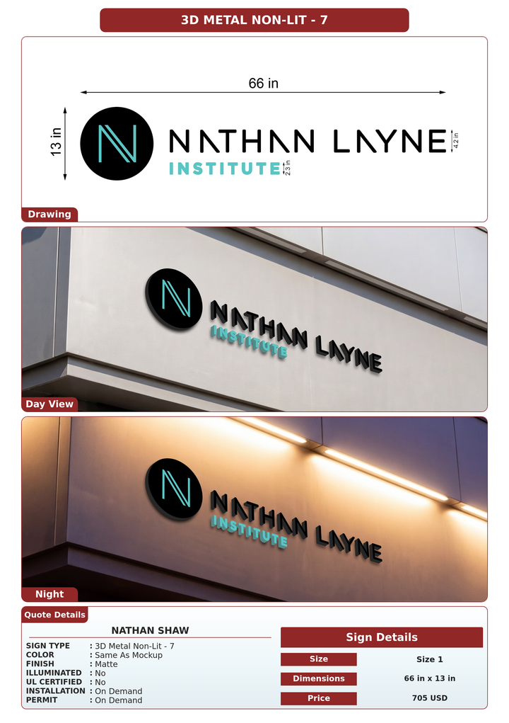 CUSTOM MOCKUP SIGN FOR Nathan Shaw