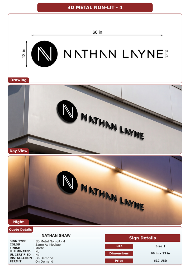 CUSTOM MOCKUP SIGN FOR Nathan Shaw