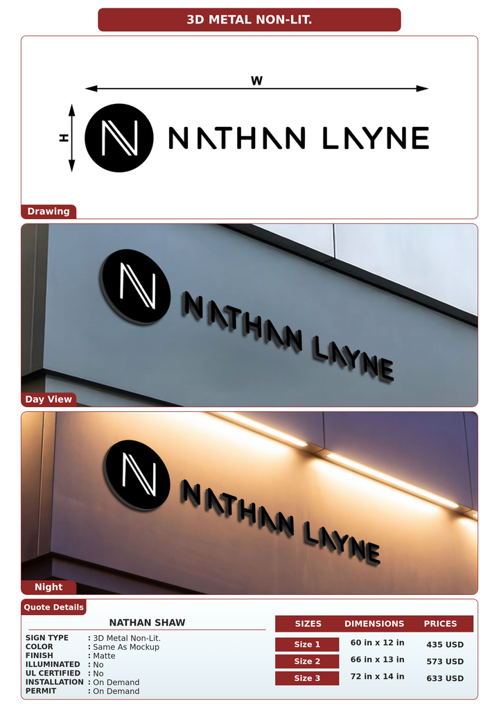 CUSTOM MOCKUP SIGN FOR Nathan Shaw