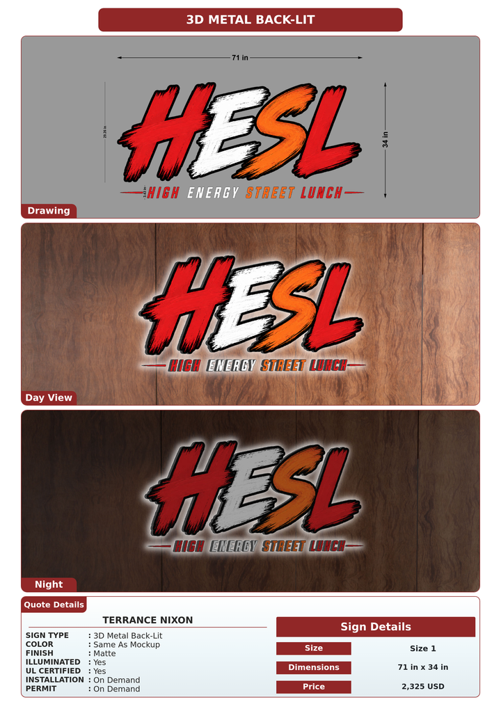 CUSTOM MOCKUP SIGN FOR TERRANCE NIXON