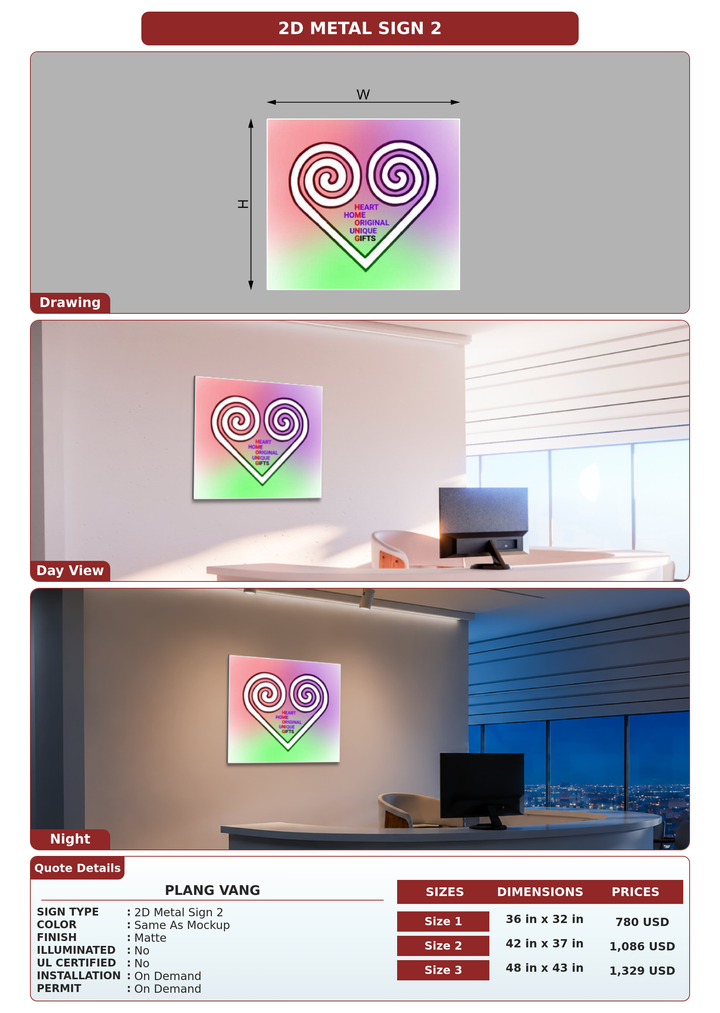 CUSTOM MOCKUP SIGN FOR Plang Vang