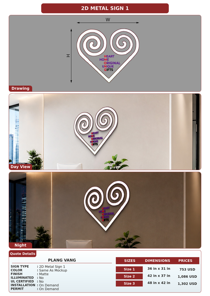 CUSTOM MOCKUP SIGN FOR Plang Vang