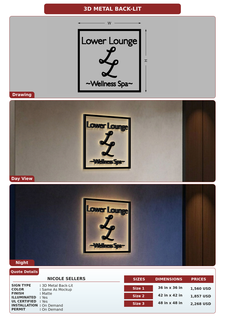 CUSTOM MOCKUP SIGN FOR Nicole Sellers