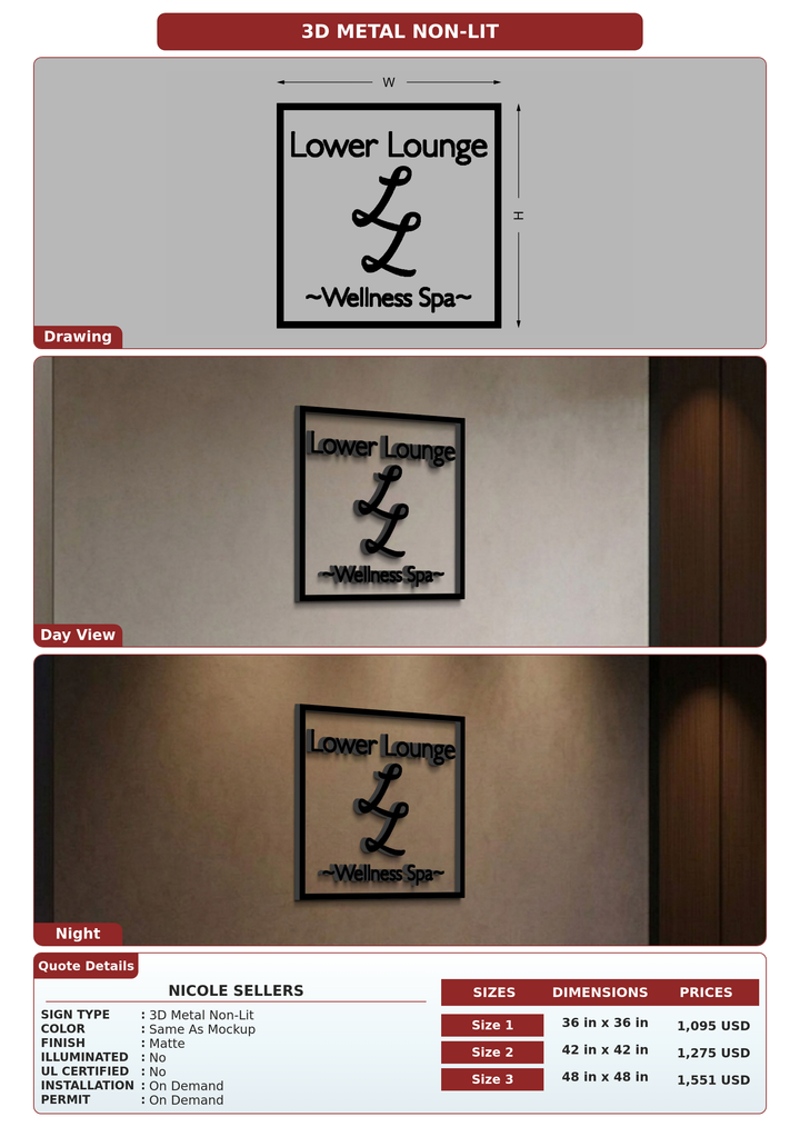 CUSTOM MOCKUP SIGN FOR Nicole Sellers