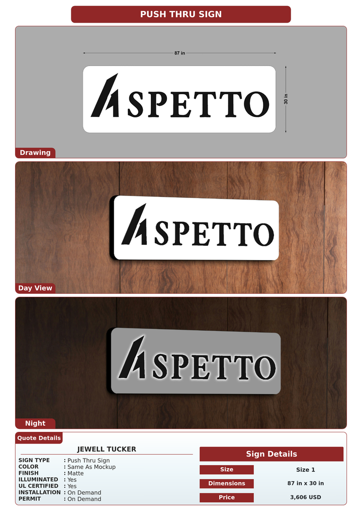 CUSTOM MOCKUP SIGN FOR Jewell Tucker