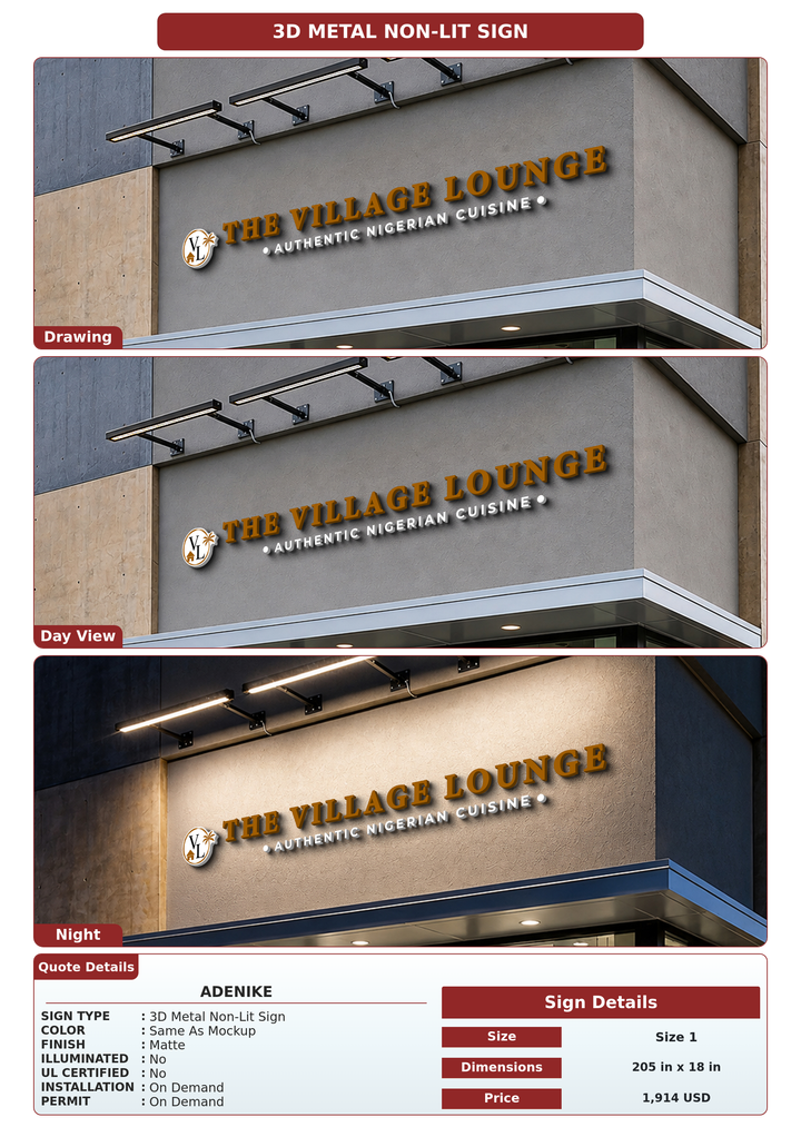 CUSTOM MOCKUP SIGN FOR Adenike
