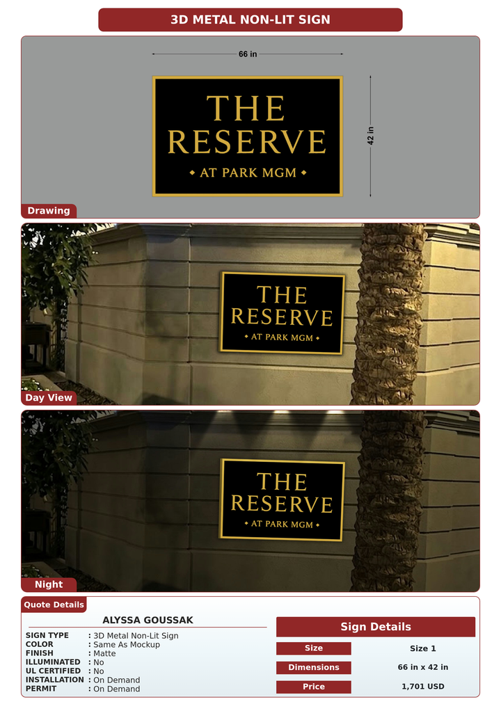 CUSTOM MOCKUP SIGN FOR Alyssa Goussak