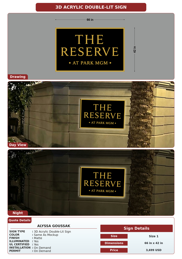 CUSTOM MOCKUP SIGN FOR Alyssa Goussak