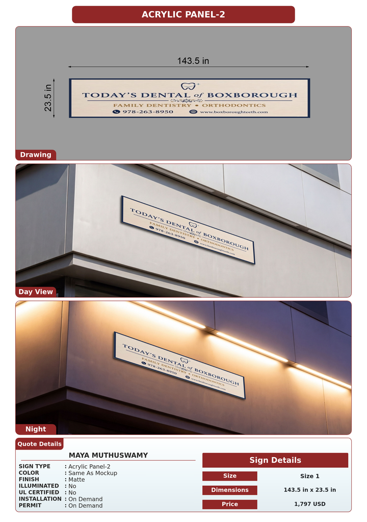 CUSTOM MOCKUP SIGN FOR MAYA MUTHUSWAMY