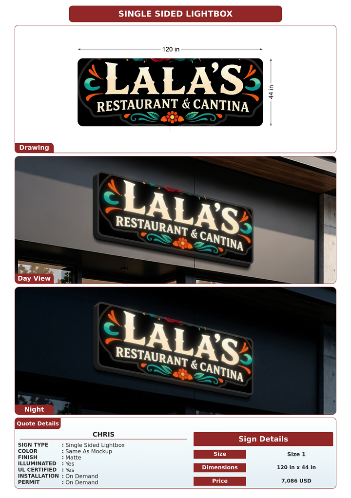 CUSTOM MOCKUP SIGN FOR Chris
