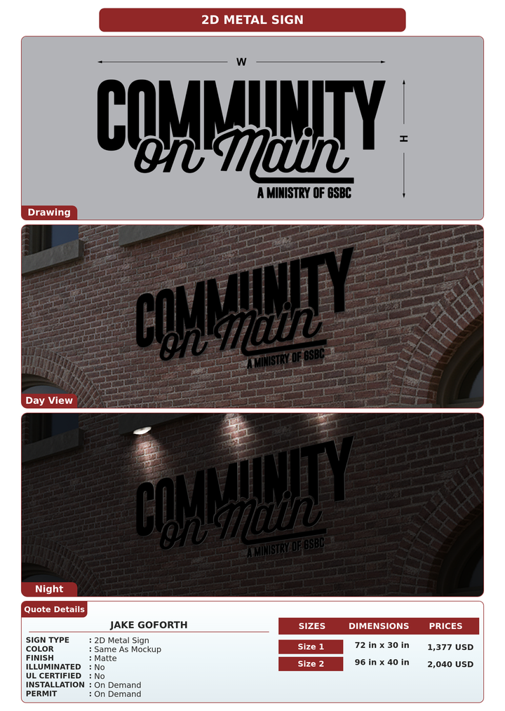 CUSTOM MOCKUP SIGN FOR Jake Goforth