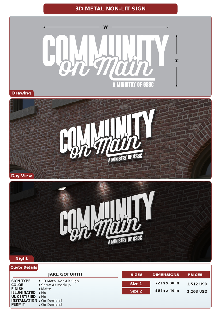 CUSTOM MOCKUP SIGN FOR Jake Goforth