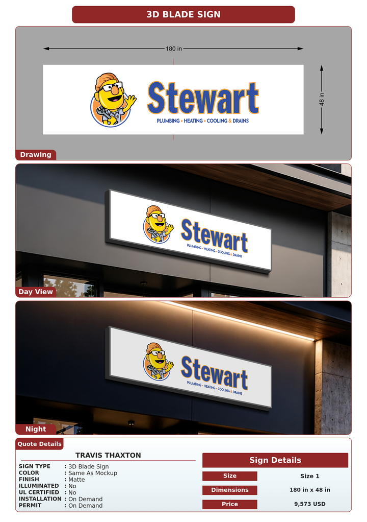 CUSTOM MOCKUP SIGN FOR Travis Thaxton