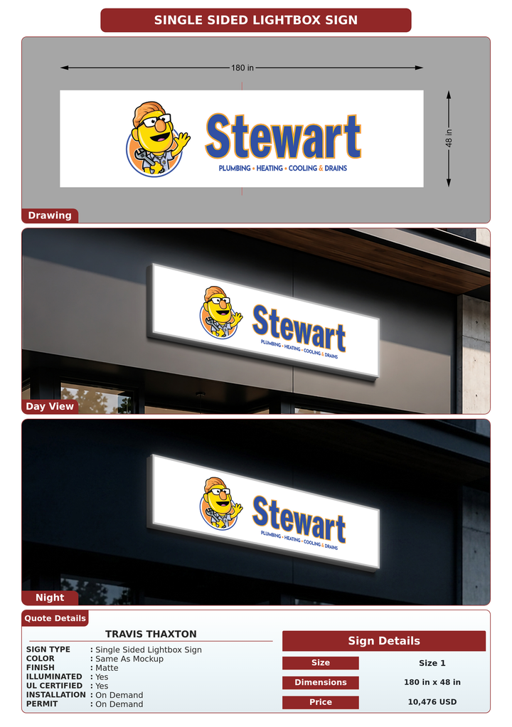 CUSTOM MOCKUP SIGN FOR Travis Thaxton