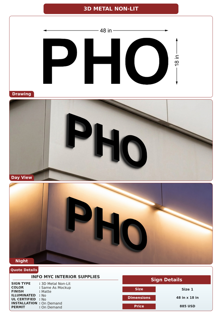 CUSTOM MOCKUP SIGN FOR Info MYC Interior Supplies