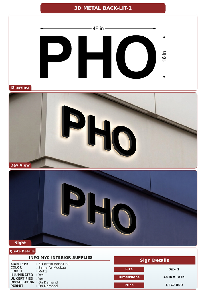 CUSTOM MOCKUP SIGN FOR Info MYC Interior Supplies