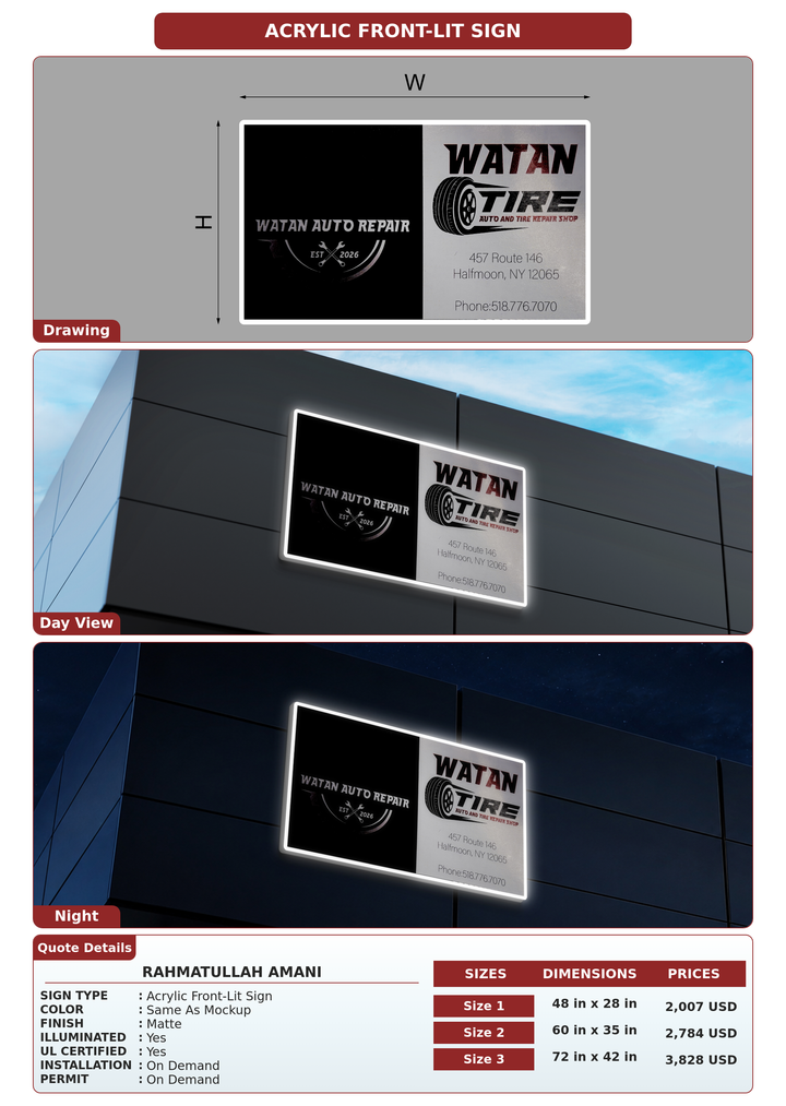 CUSTOM MOCKUP SIGN FOR Rahmatullah Amani