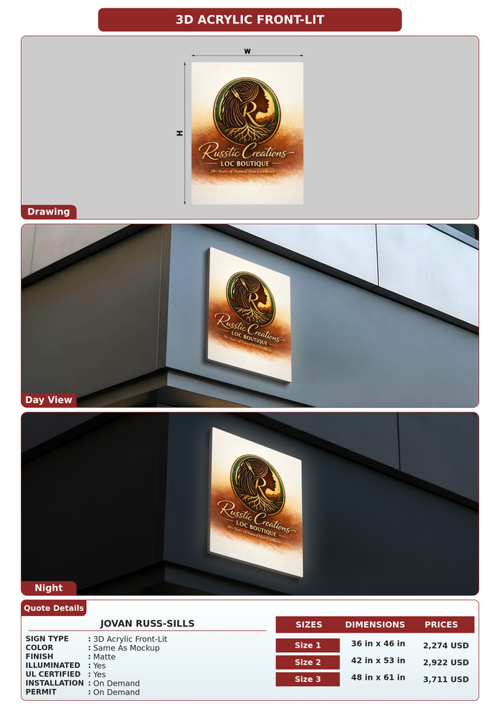CUSTOM MOCKUP SIGN FOR Jovan Russ-Sills