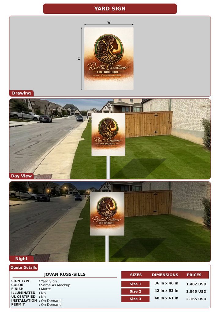 CUSTOM MOCKUP SIGN FOR Jovan Russ-Sills